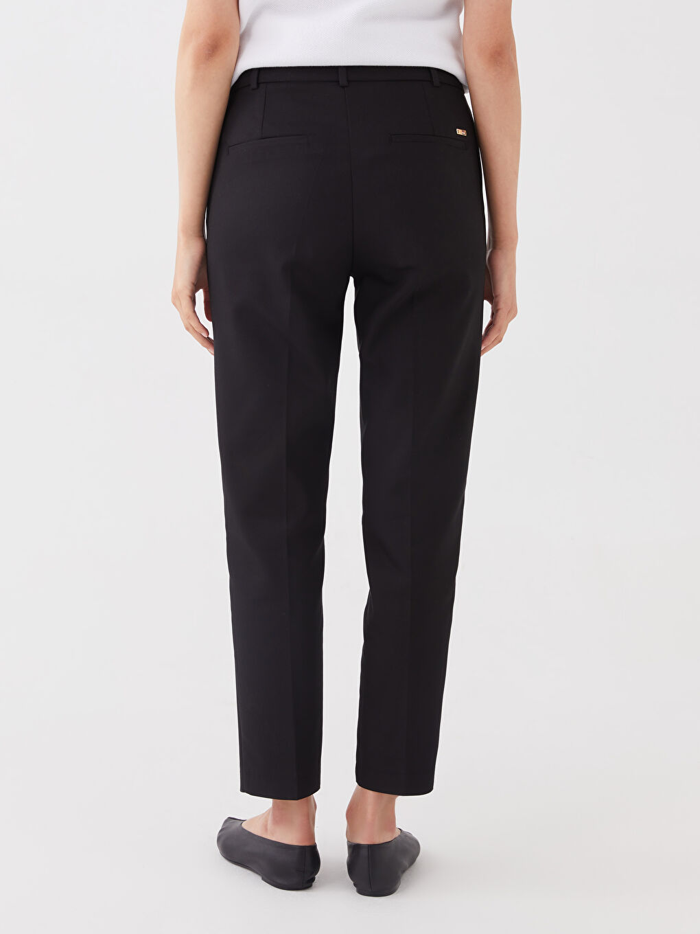 Standard Fit Women's Straight Leg Slit Trousers -S3BC51Z8-CVL