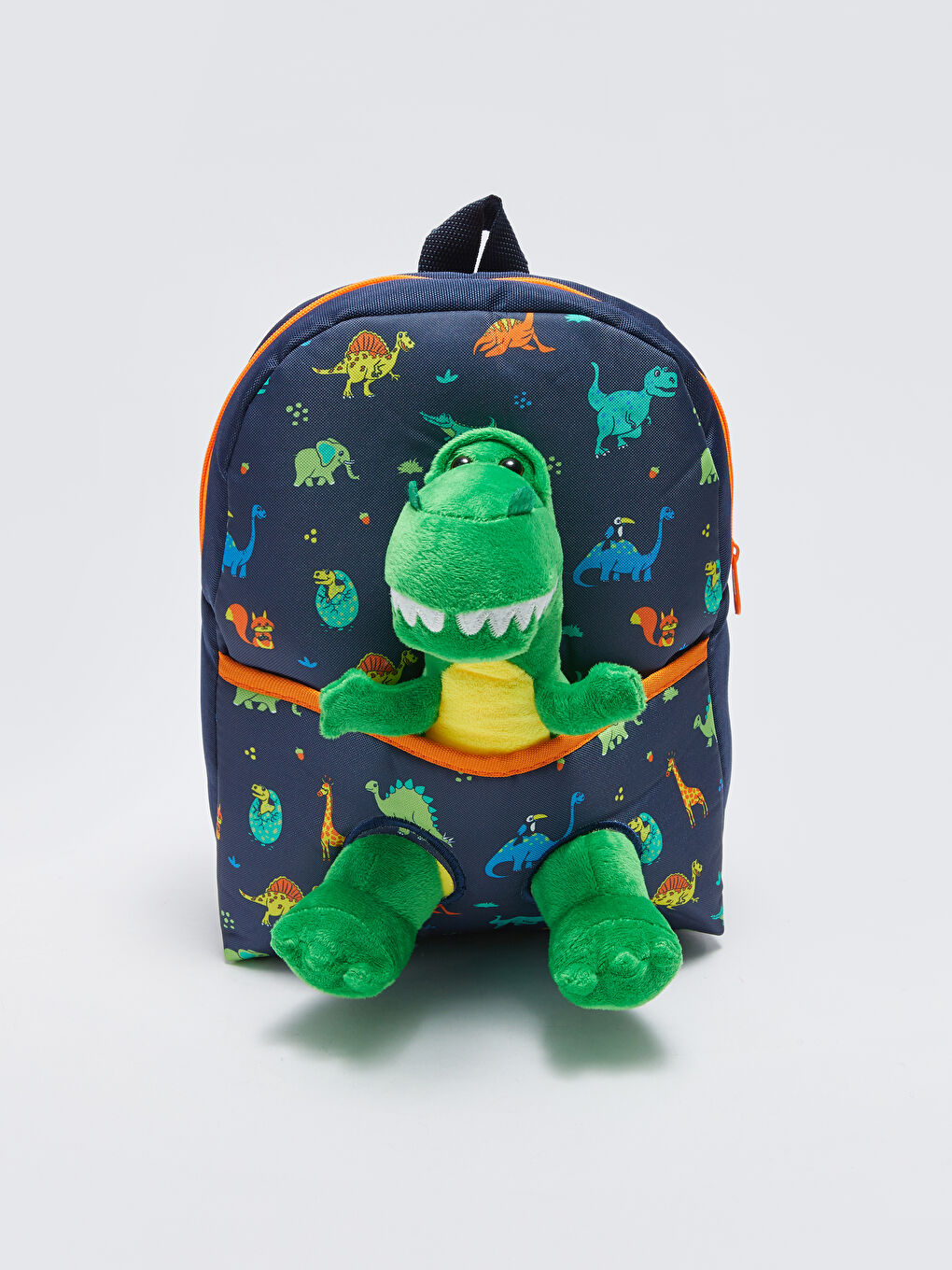 Lacivert 3D Dinozor Figürlü Erkek Çocuk Sırt Çantası