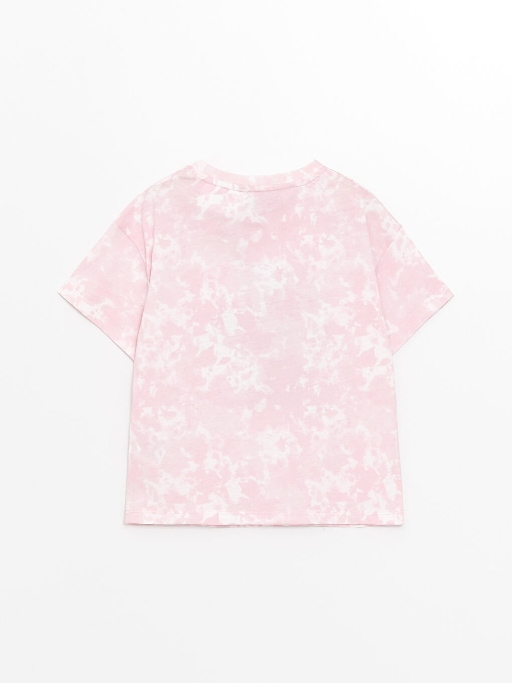 Crew Neck Tom and Jerry Printed Short Sleeve Girls T-Shirt-1