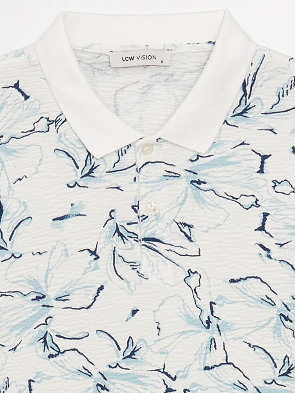 Polo Neck Short Sleeve Patterned Men's T-Shirt-7