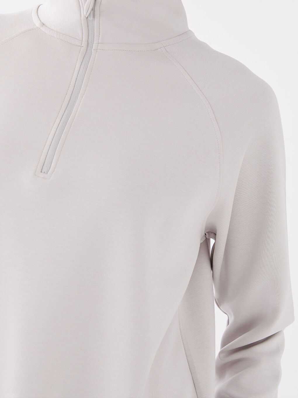 LCW OUTDOOR Trichterkragen Reflektor Bedruckt Langarm Sweatshirt für Damen -S3BC73Z8-KLU