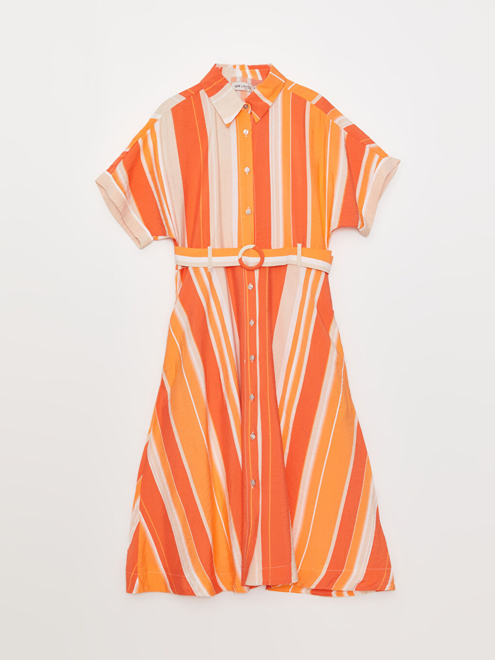 فستان ياقة بلي كول بلوك ديال الألوان كم قصير نساء-5