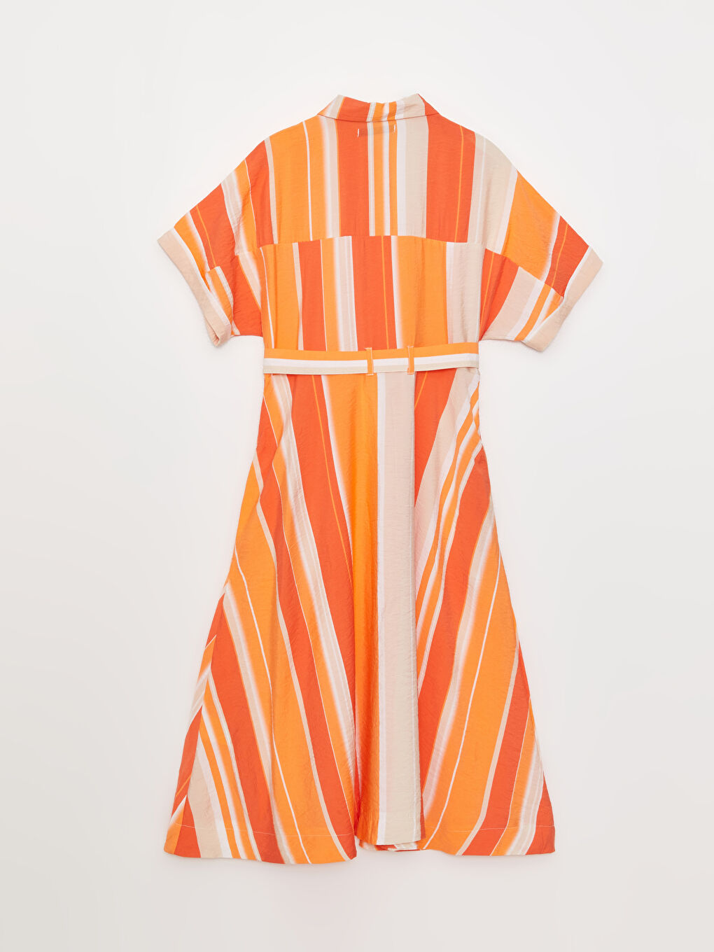 فستان ياقة بلي كول بلوك ديال الألوان كم قصير نساء-6