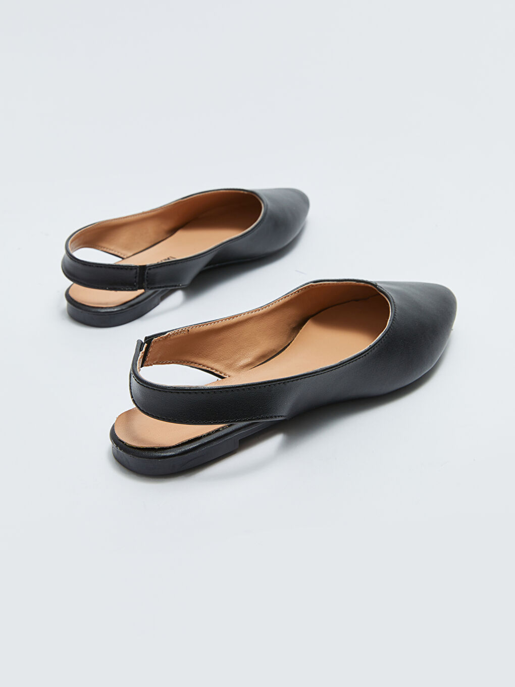 Faux Leather Pointed Toe Women's Ballet Flats-2