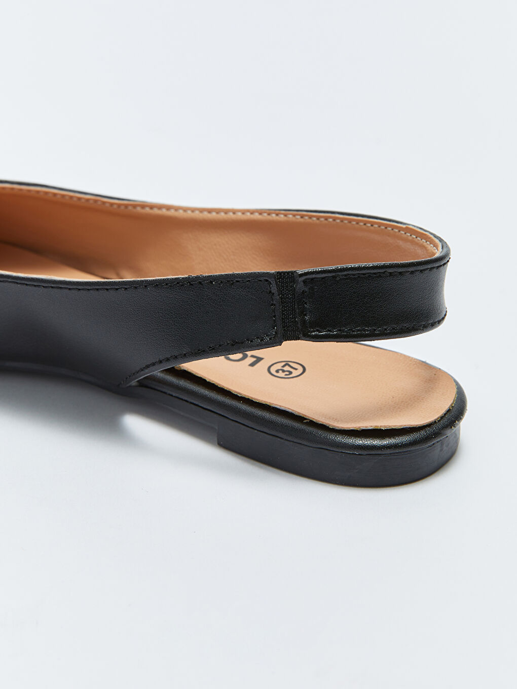 Faux Leather Pointed Toe Women's Ballet Flats-3