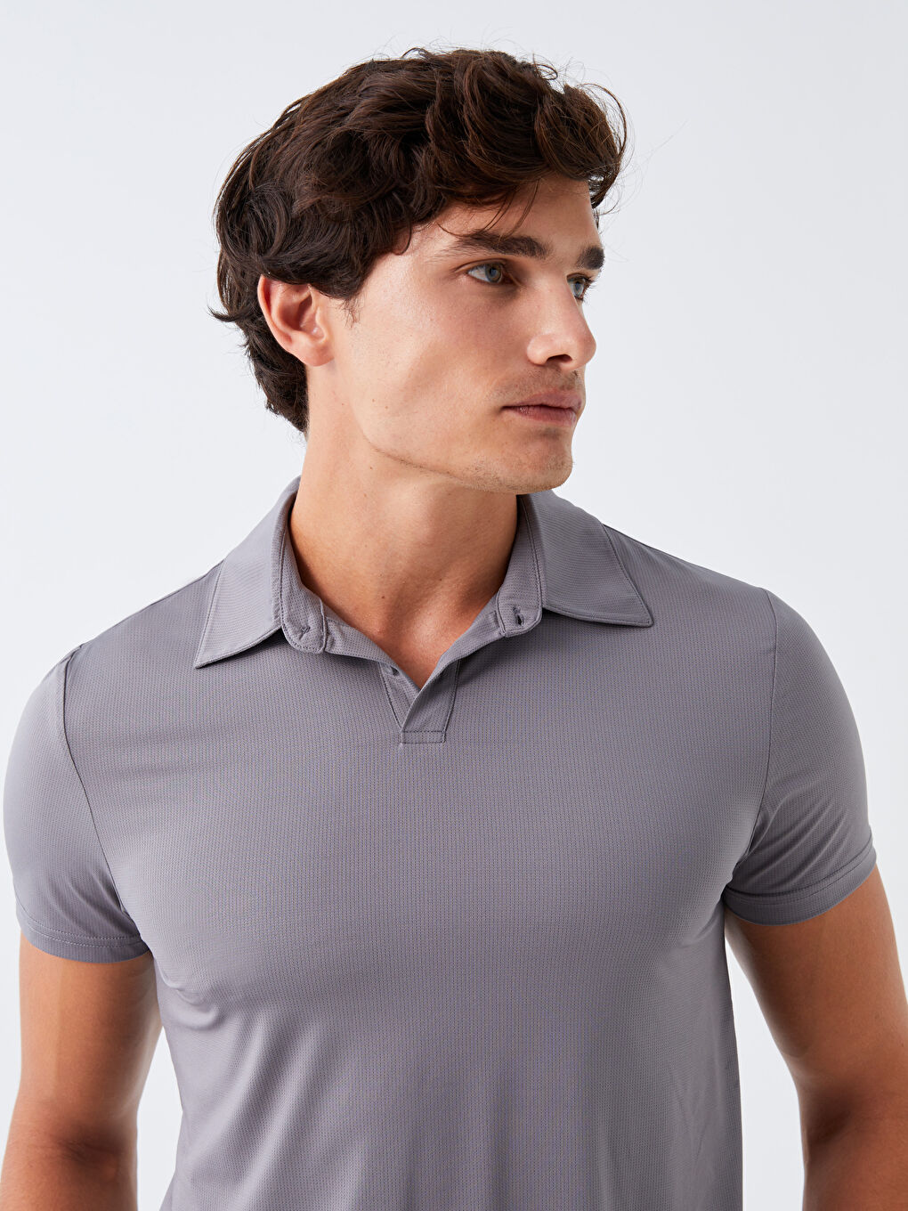 Tricou cu Guler Polo și Mânecă Scurtă pentru Bărbați-3