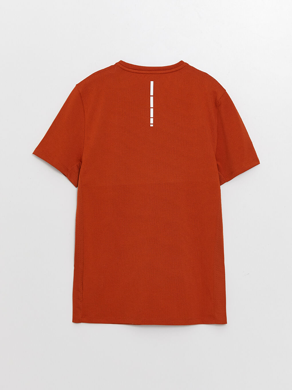 Turuncu Bisiklet Yaka Kısa Kollu Erkek Tişört-6