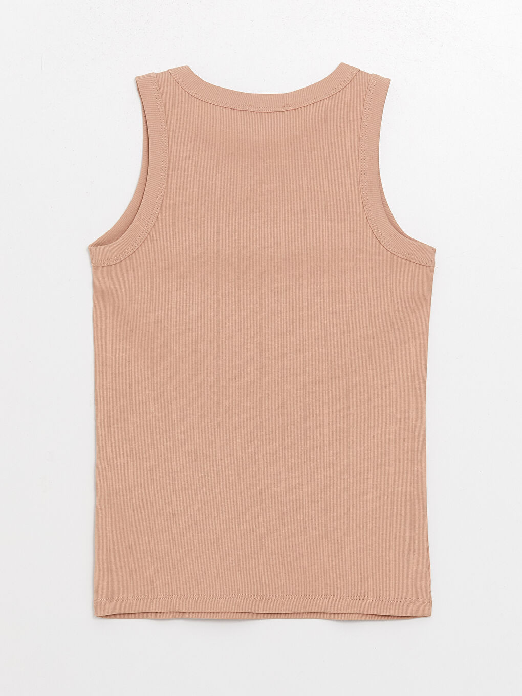 Kahverengi Kadın Bisiklet Yaka Düz Atlet-6