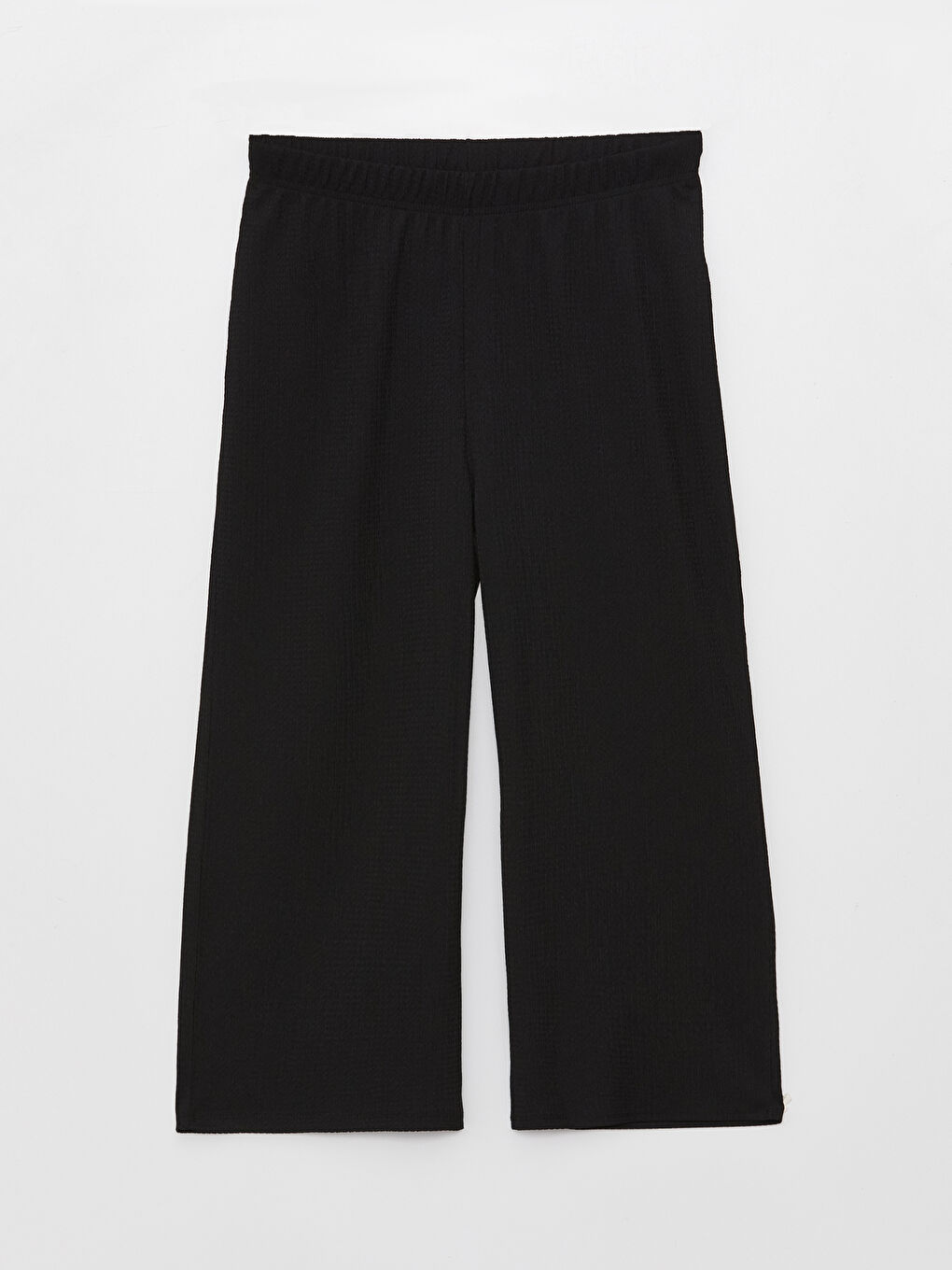 Women's Elastic Waist Flat Capri -S3BD28Z8-CVL