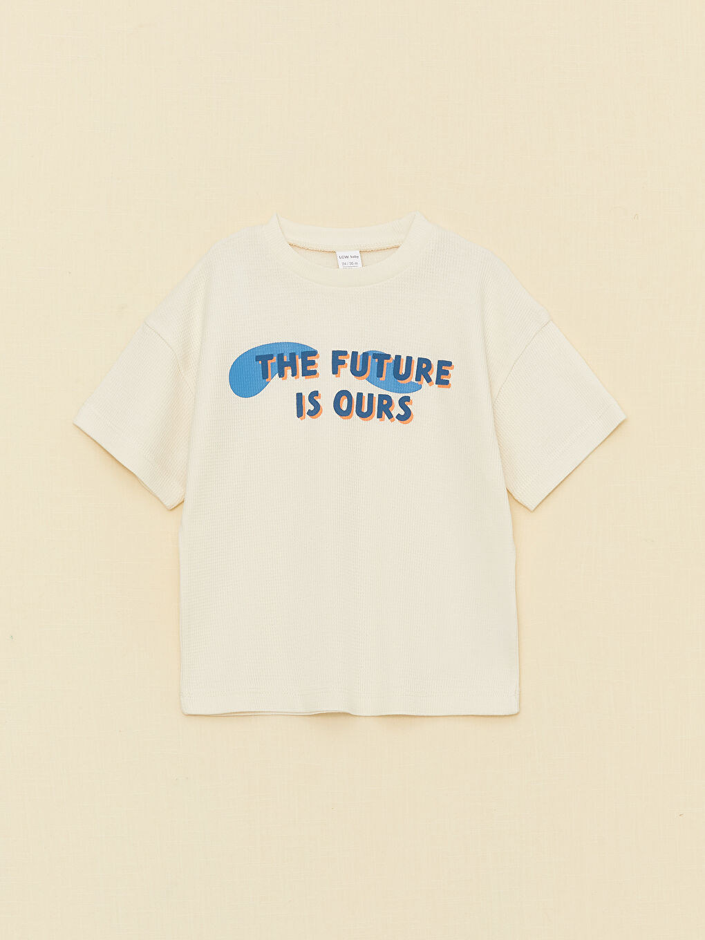 Crew Neck Short Sleeve Printed Baby Boys' T-Shirt