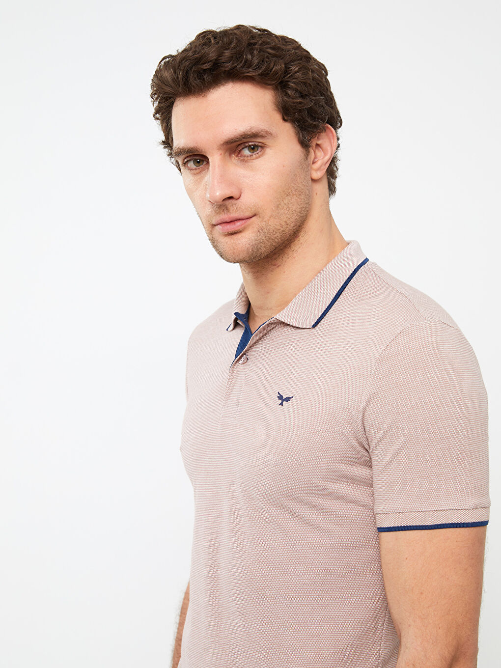 პოლო კისრის მოკლე სახელოიანი პიკე მამაკაცის მაისური-1