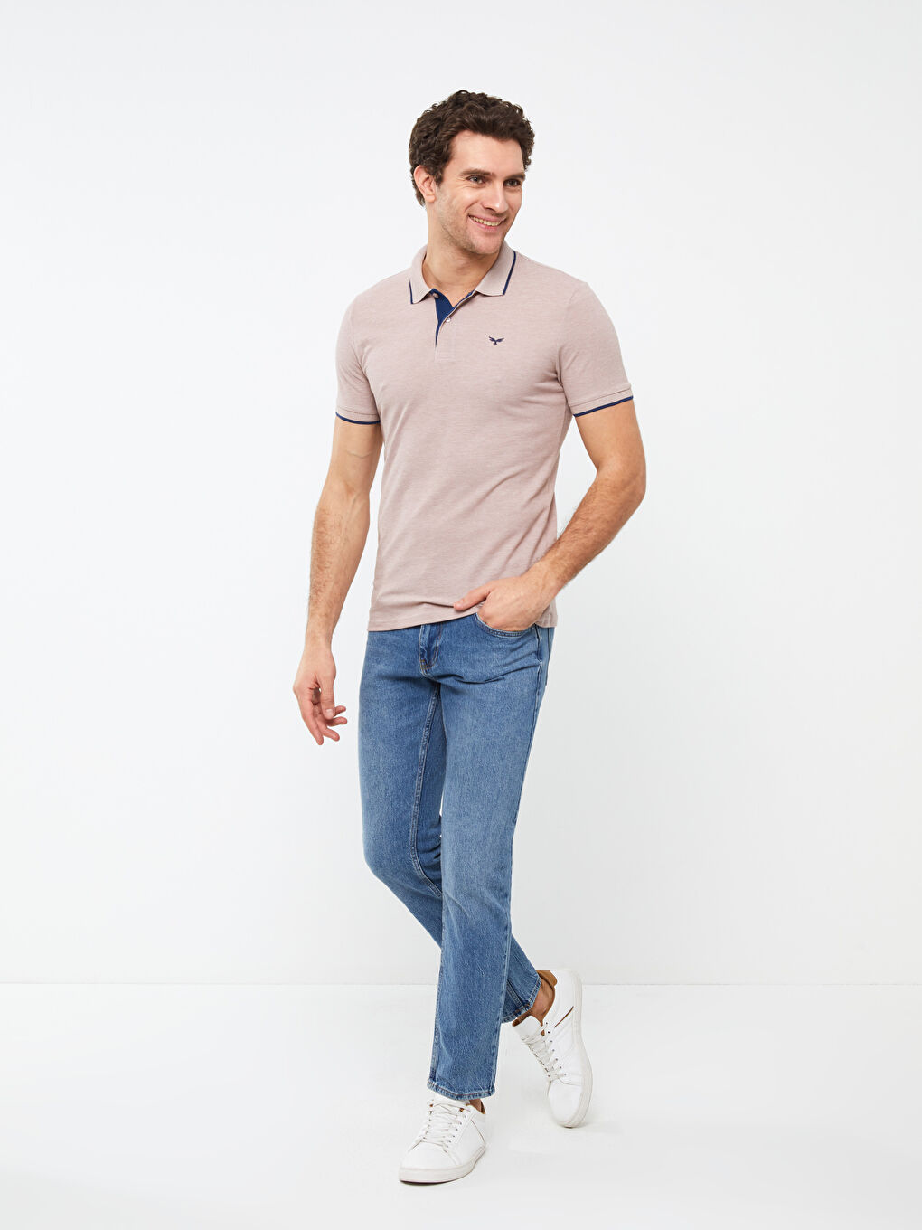 პოლო კისრის მოკლე სახელოიანი პიკე მამაკაცის მაისური-2