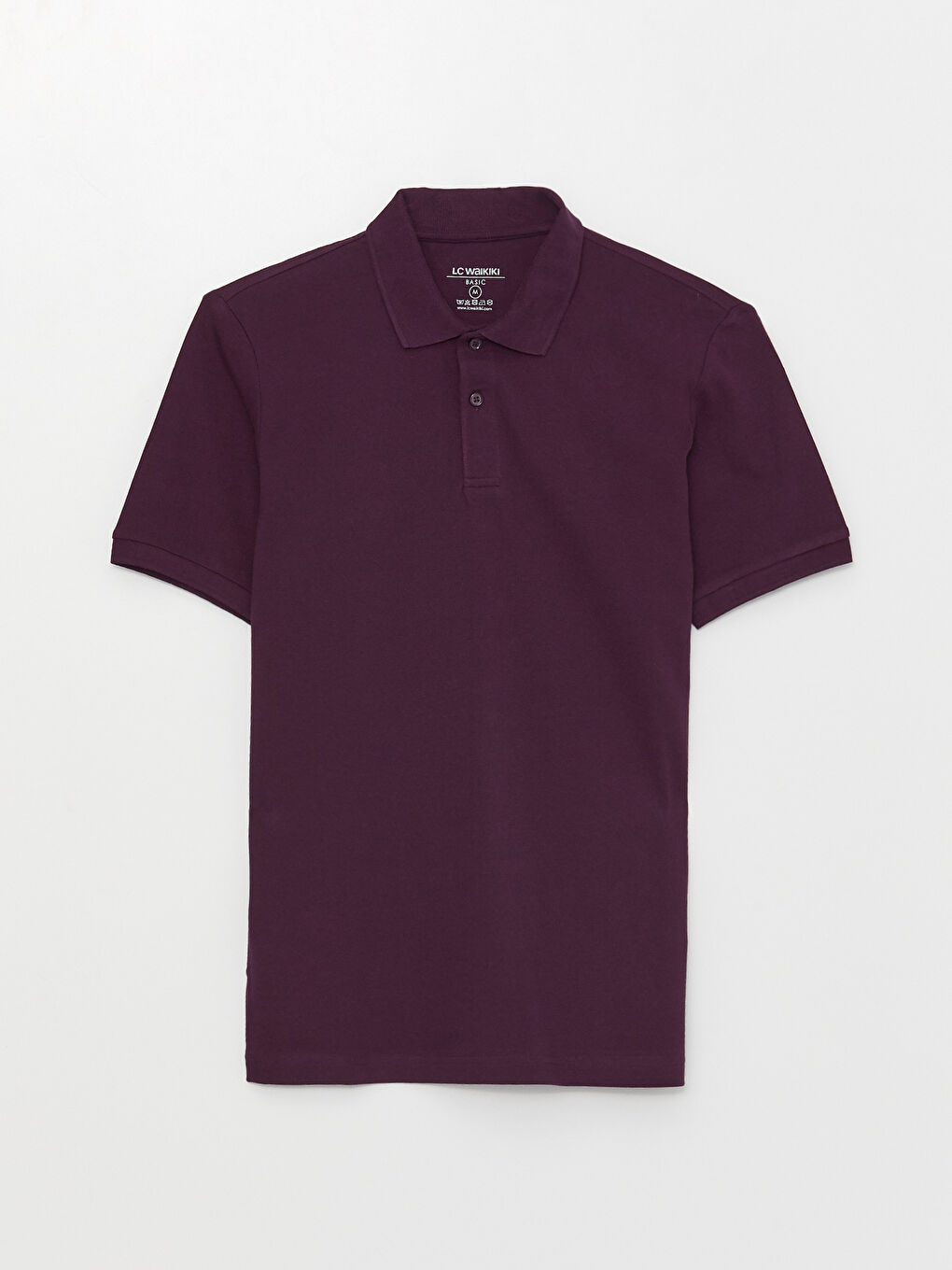 Мужская футболка-поло из пике с короткими рукавами-5