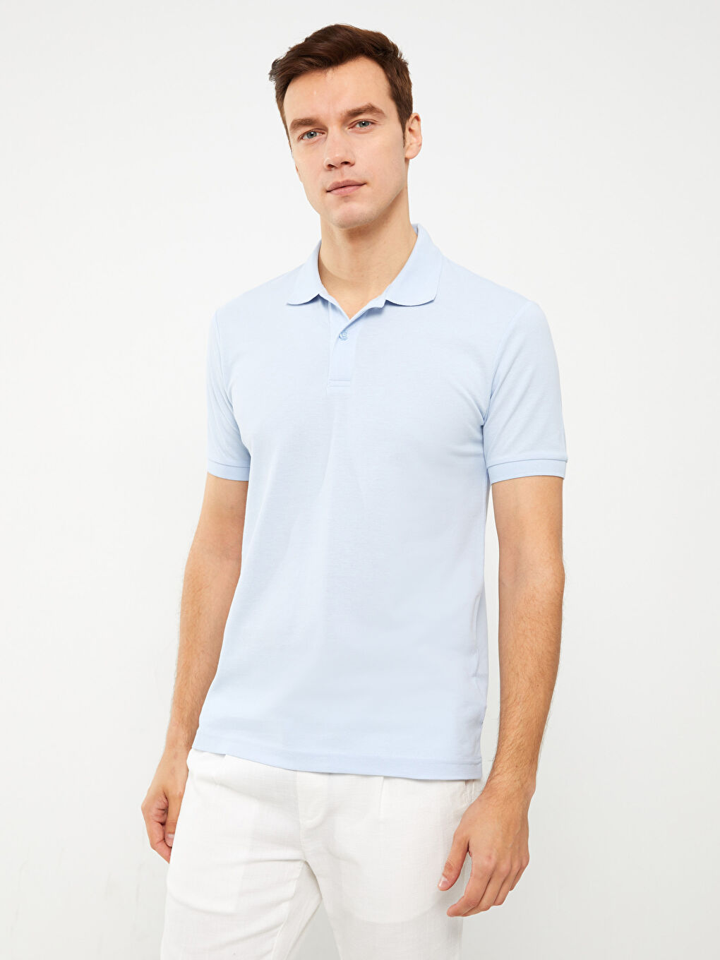 Tricou Polo Guler Mânecă Scurtă Pique pentru Bărbați