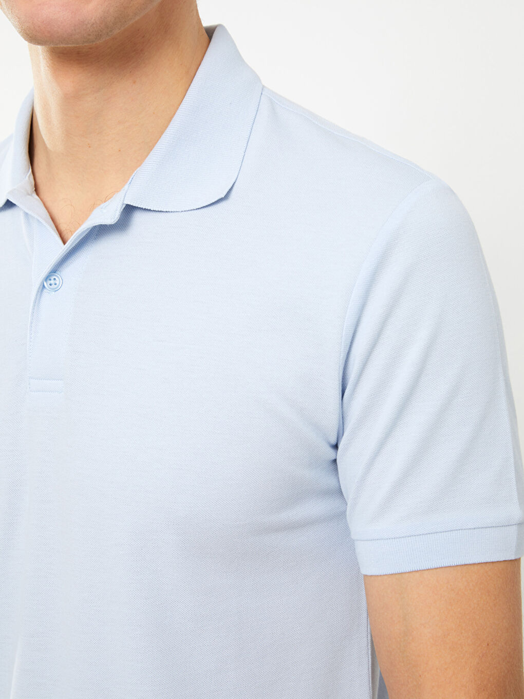 Tricou Polo Guler Mânecă Scurtă Pique pentru Bărbați-2