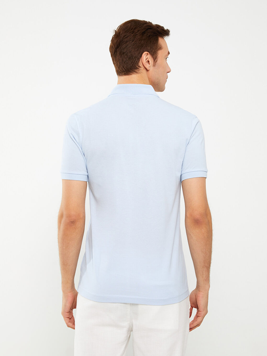 Tricou Polo Guler Mânecă Scurtă Pique pentru Bărbați-3