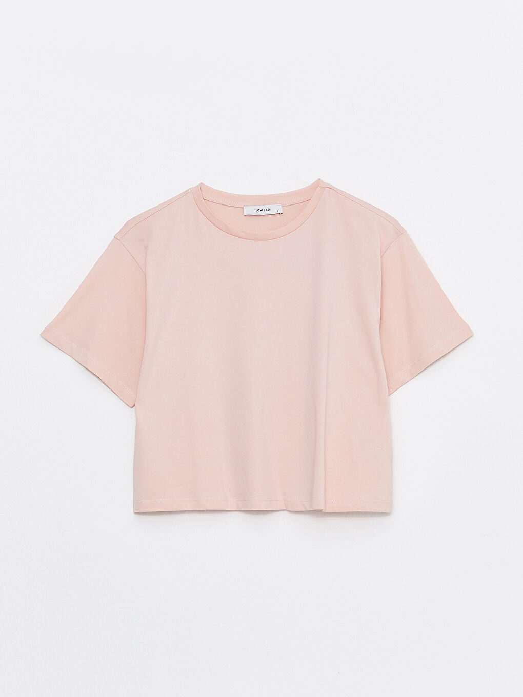 LCW ECO Crew Neck Plain Short Sleeve Women's T-Shirt -S3BD71Z8-SBJ
