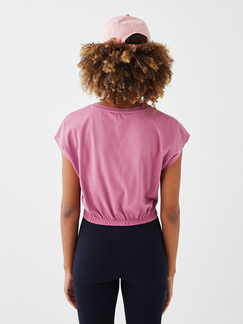 Crew Neck Plain Short Sleeve Women's T-Shirt -S3BD72Z8-SDK