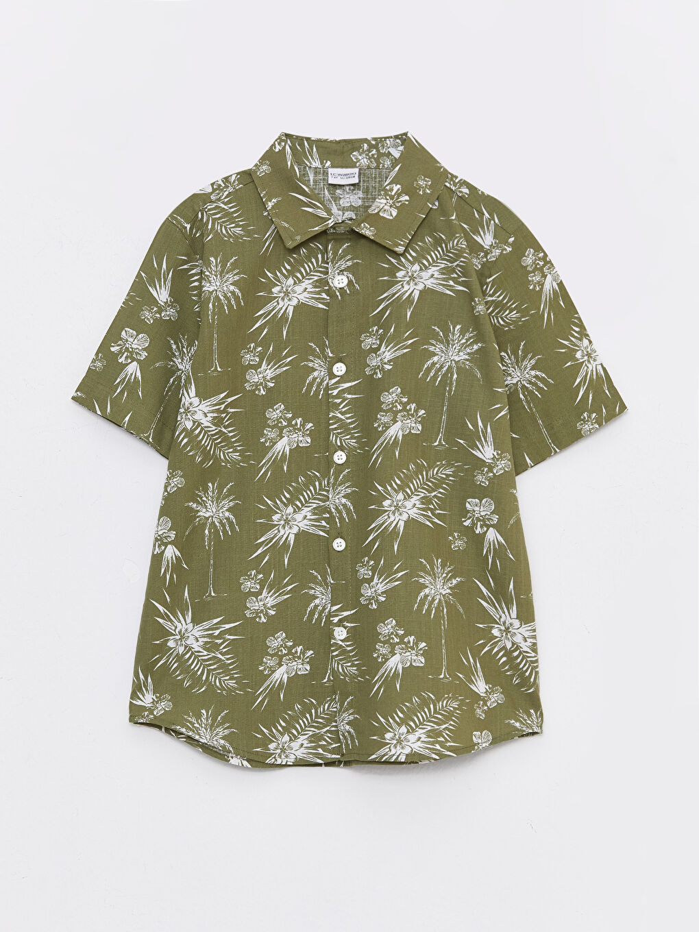 قميص كم قصير منقوش للأولاد