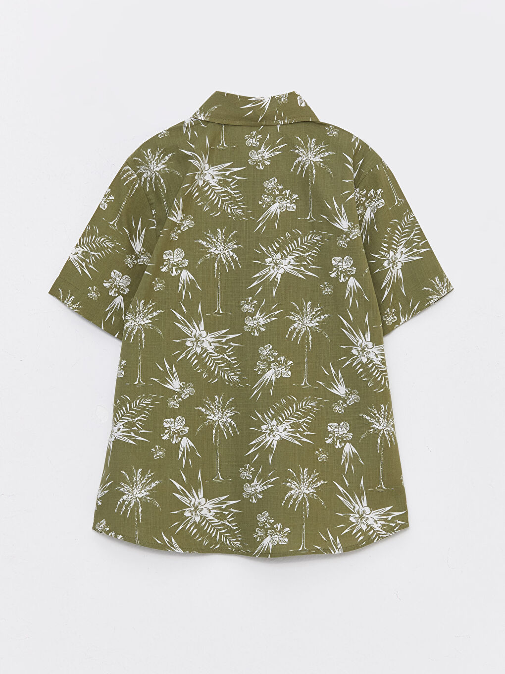 قميص كم قصير منقوش للأولاد-1