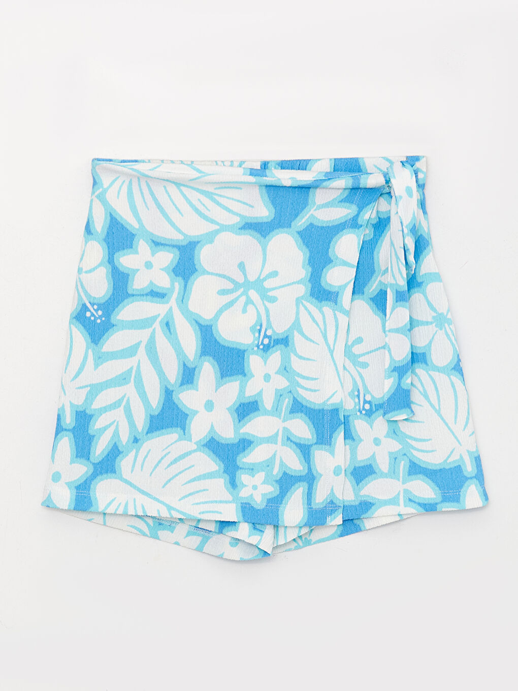 серпімді белдік өрнекті қыз шорты-белдемше-2