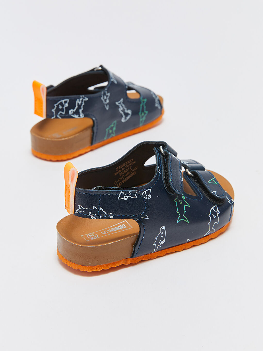 LCW STEPS Printed Hook and Loop Baby Boys' Sandals -S3BE23Z1-LSJ