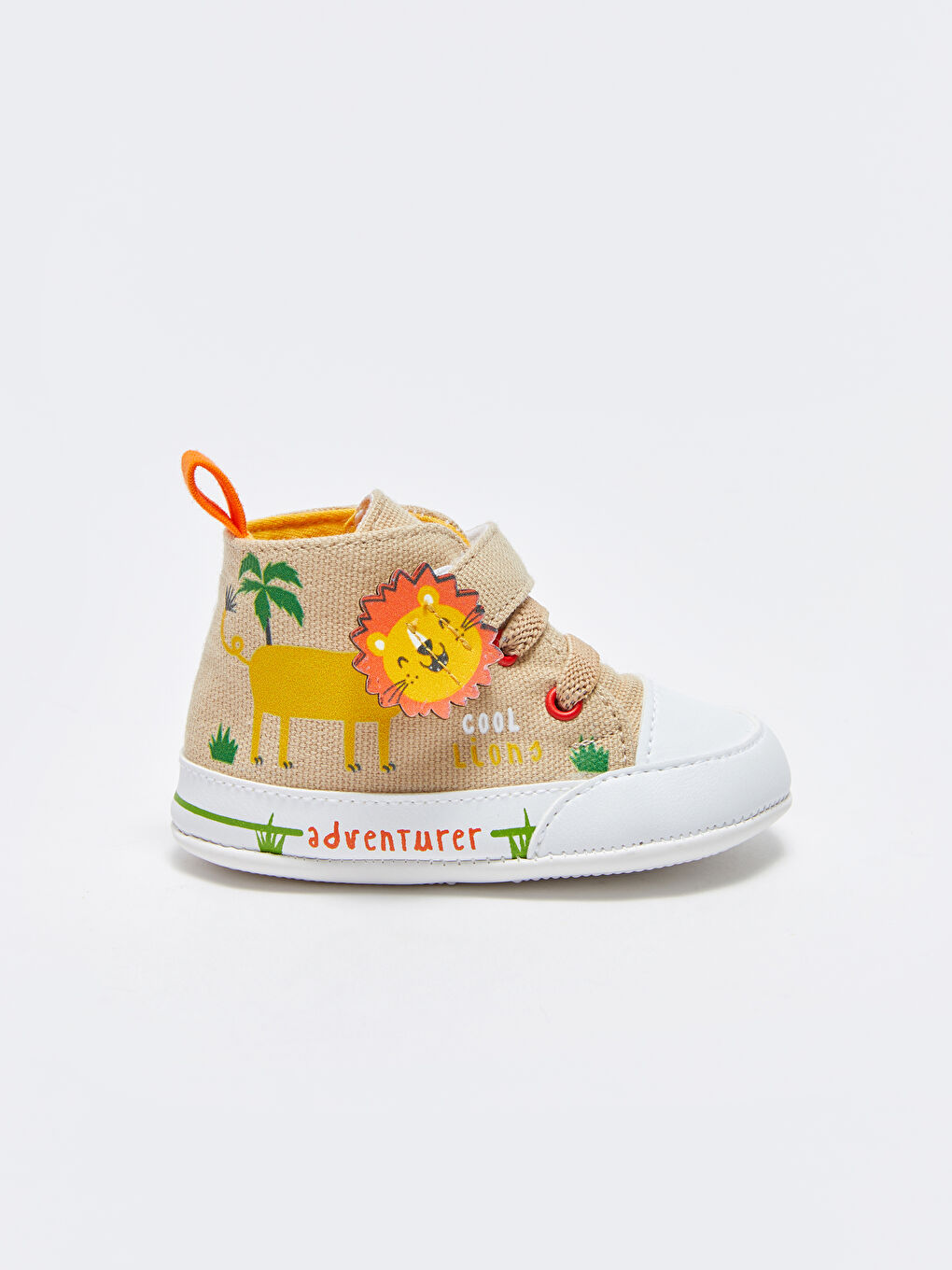 Bej Cırt Cırtlı Erkek Bebek Yürüme Öncesi Ayakkabı-2