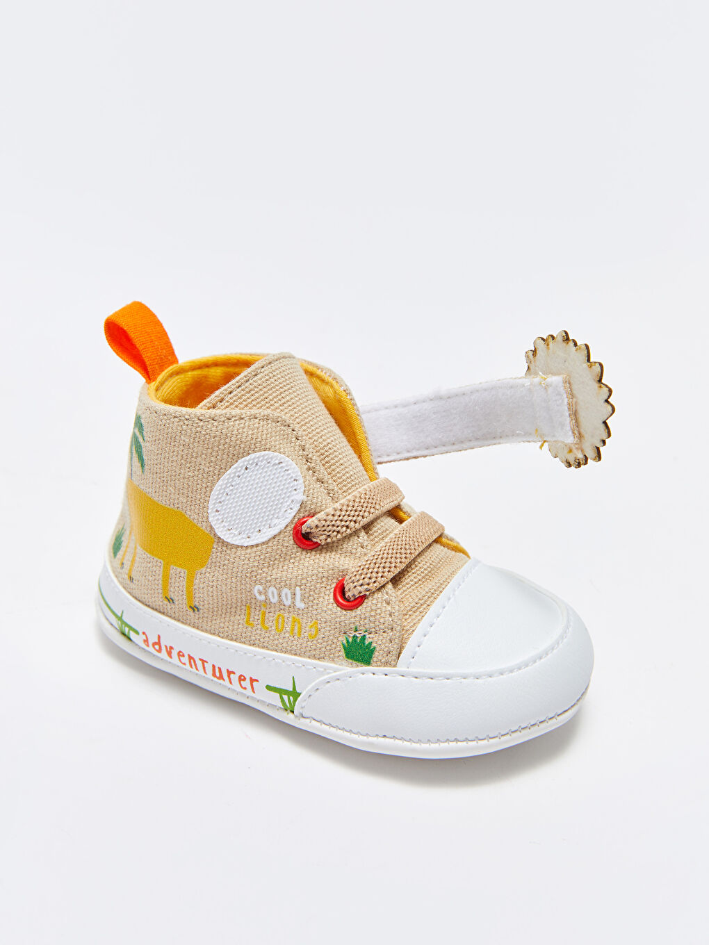 Bej Cırt Cırtlı Erkek Bebek Yürüme Öncesi Ayakkabı-3