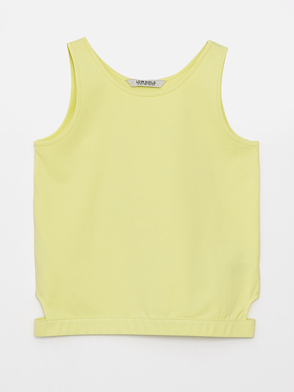 Crew Neck Basic Girls' Tank Top