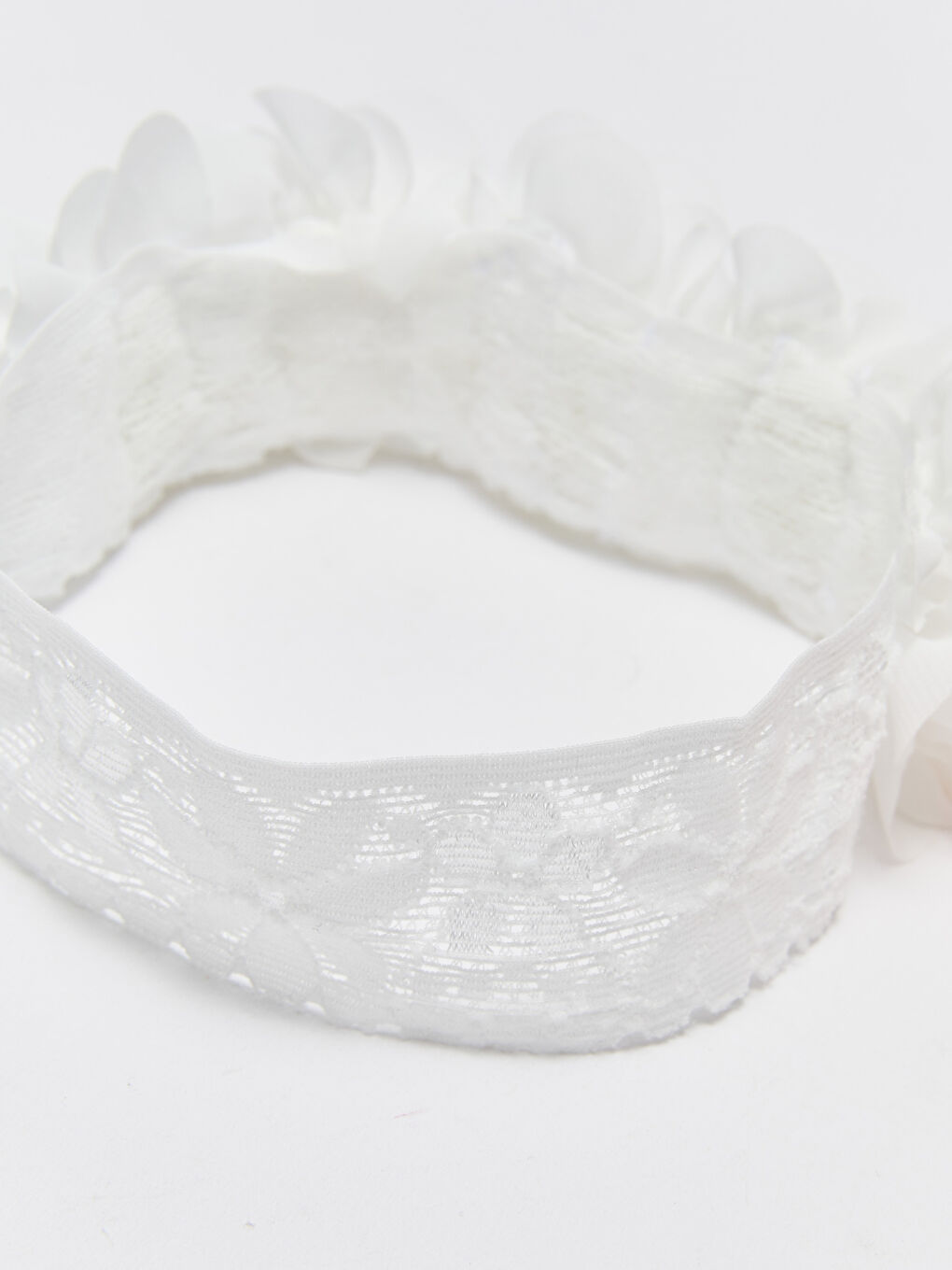 Pembe 3 Boyutlu Çiçek Detaylı Kız Bebek Saç Bandı 2'li-4