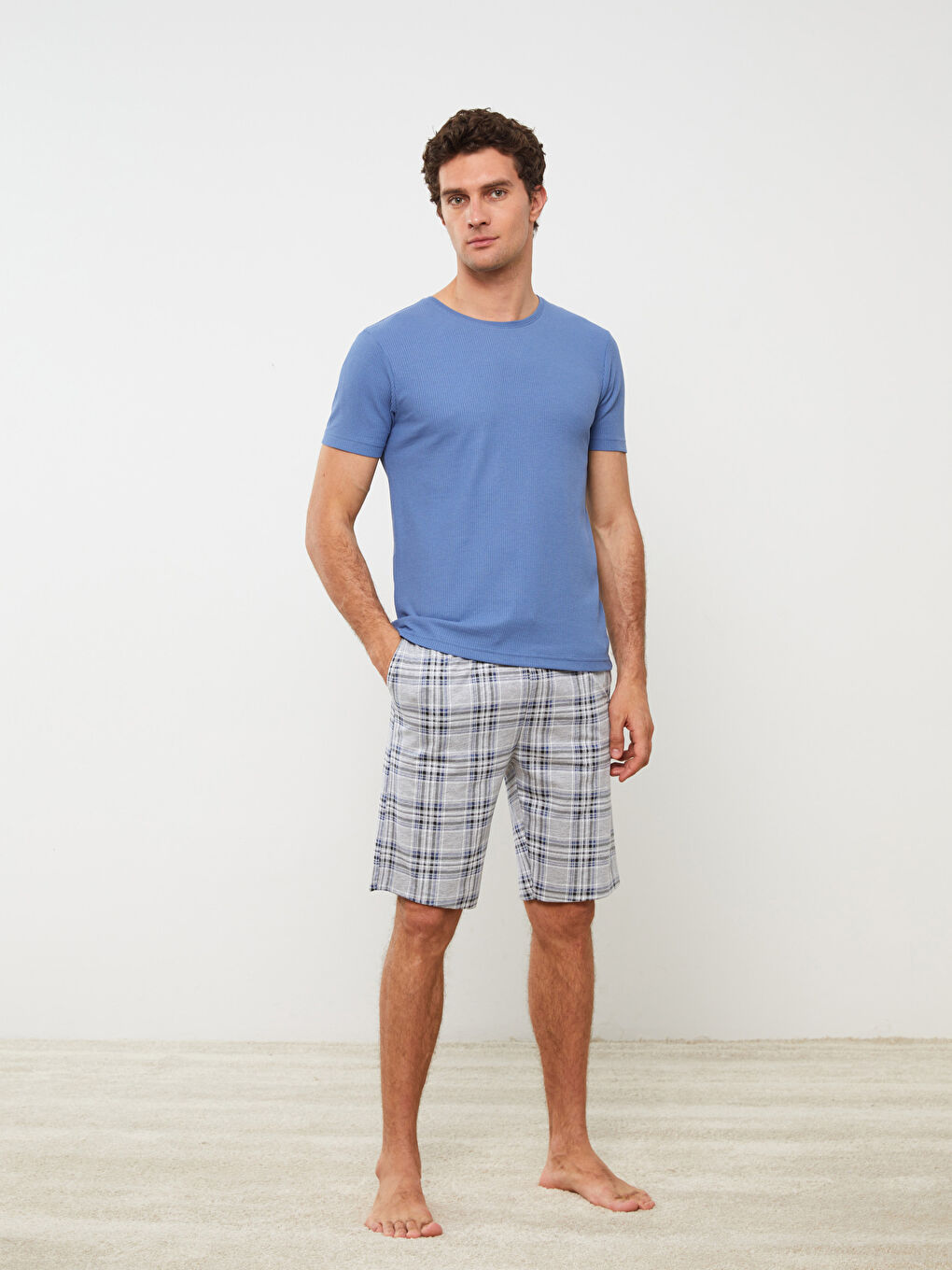 Ensemble pyjama court pour Hommes à coupe régulière-2