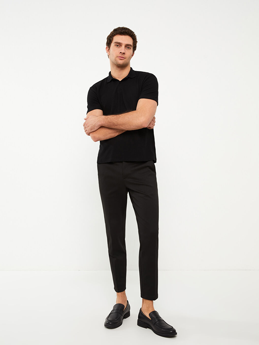 Siyah Slim Fit Erkek Pantolon