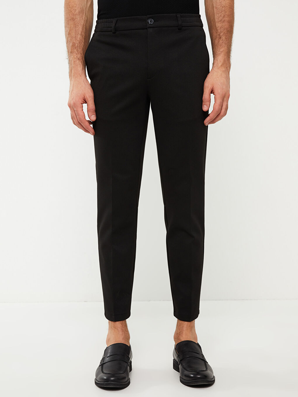 Siyah Slim Fit Erkek Pantolon-2