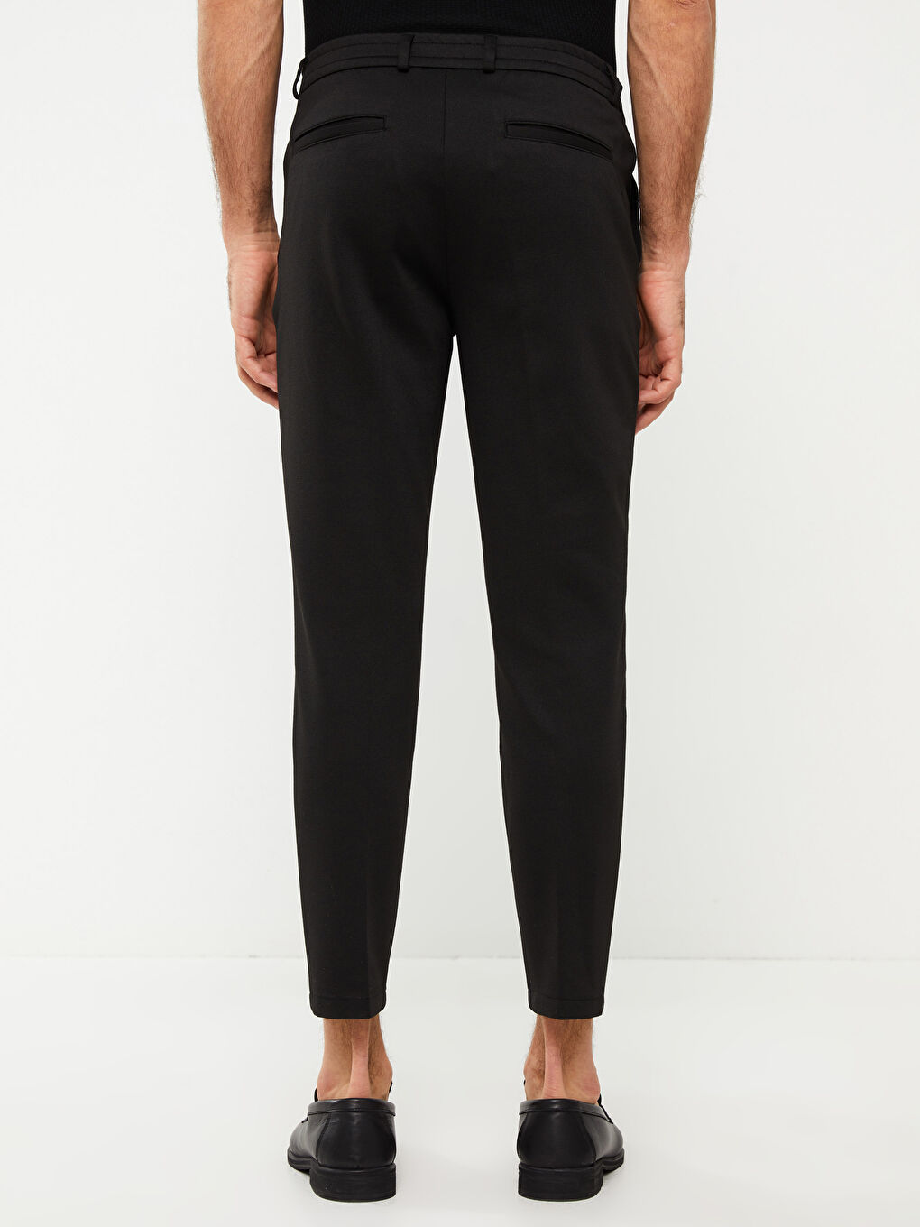 Siyah Slim Fit Erkek Pantolon-4