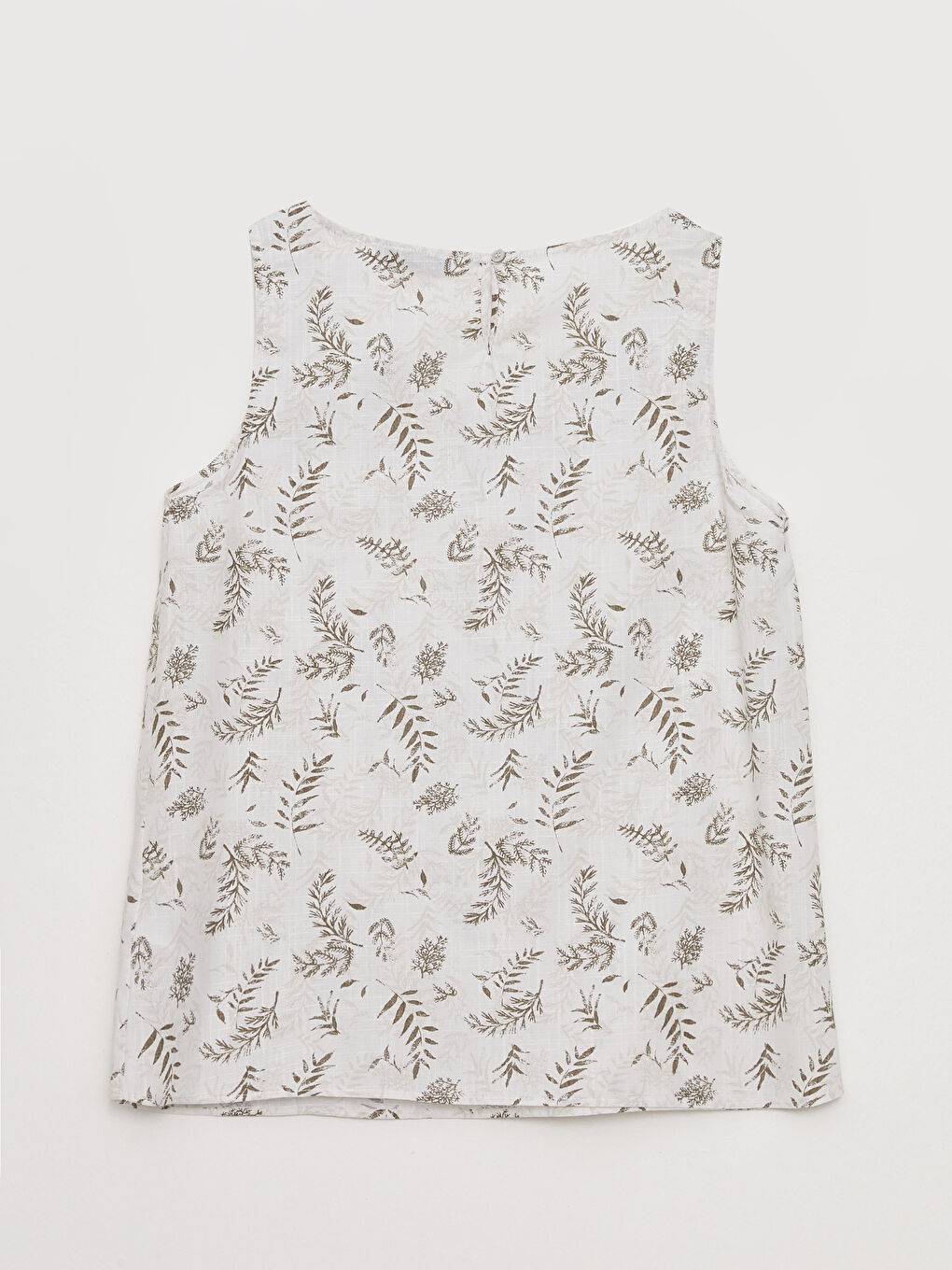 Women's Crew Neck Patterned Sleeveless Blouse-6