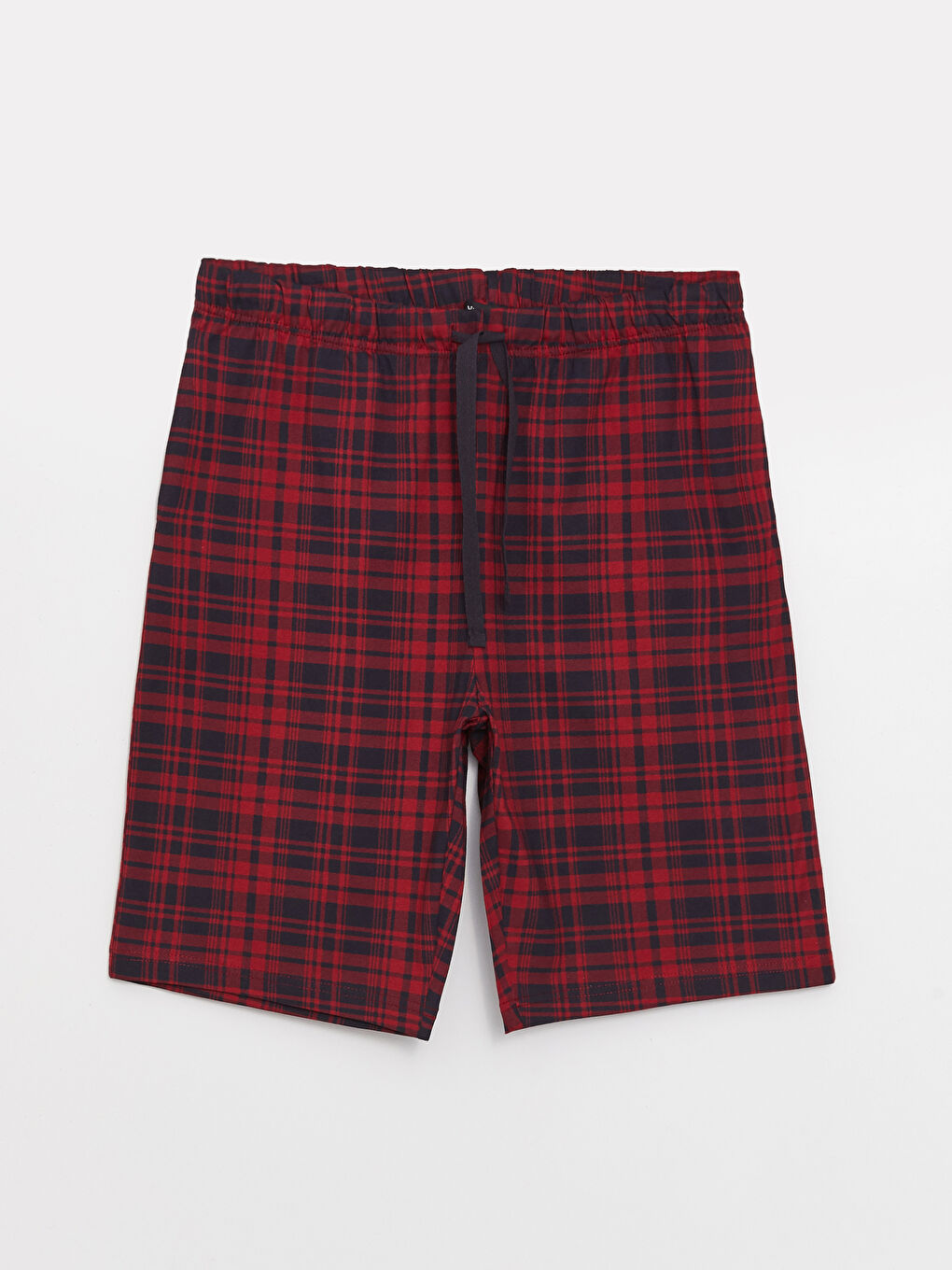 Kırmızı Standart Kalıp Erkek Şortlu Pijama Takımı-7