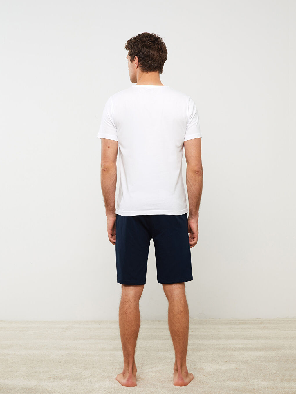 LC Waikiki Regular Fit Men's Short Pyjama Set -S3BF52Z8-JYX
