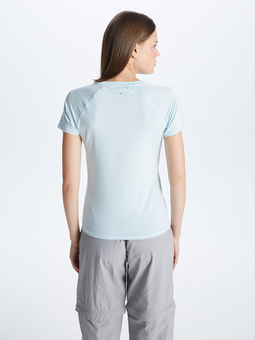LCW OUTDOOR Women's Crew Neck Reflector Printed T-Shirt -S3BF54Z8-QXE