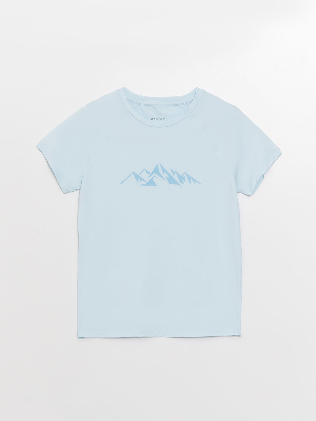 LCW OUTDOOR Women's Crew Neck Reflector Printed T-Shirt -S3BF54Z8-QXE