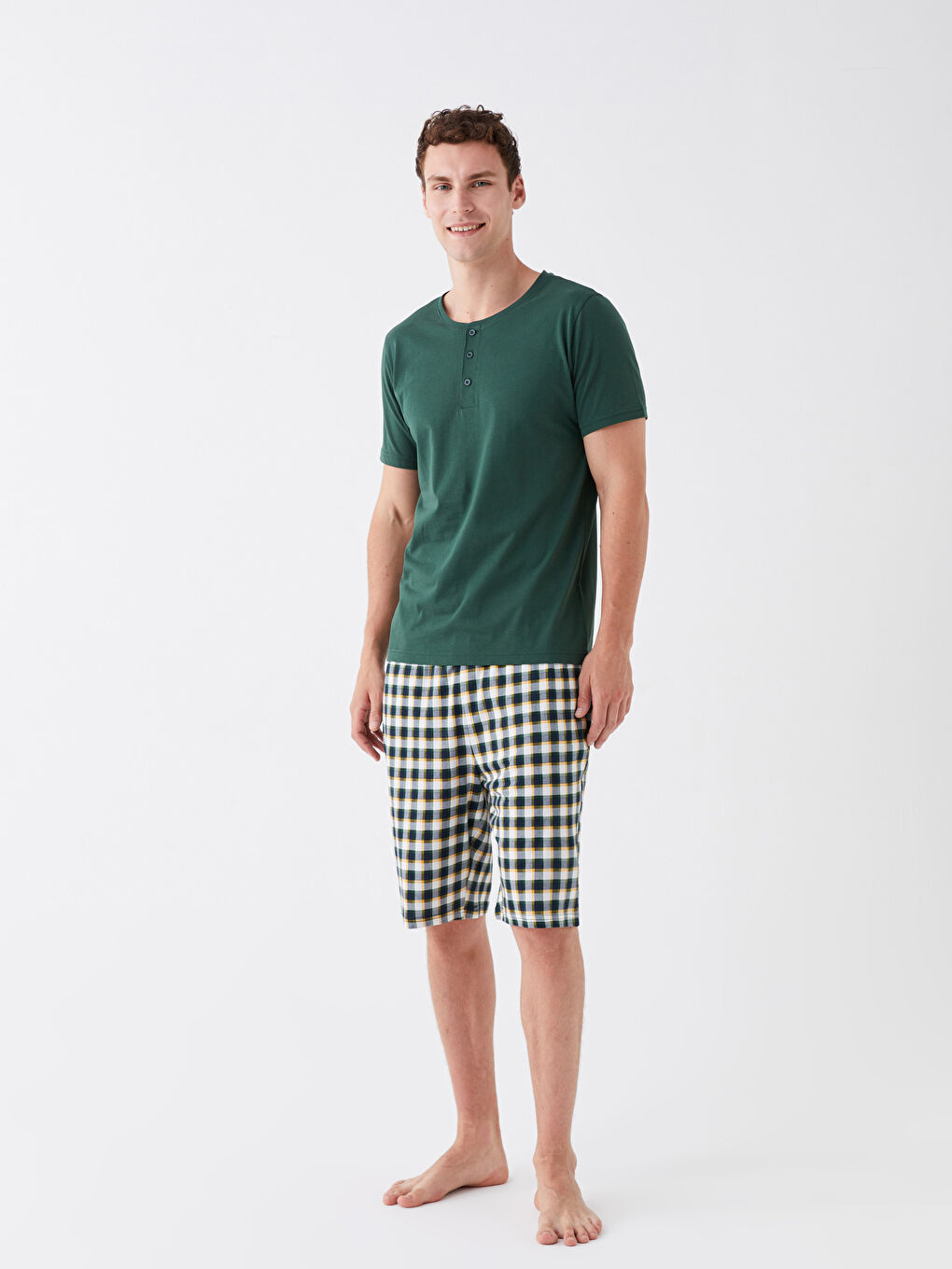 Standard Fit Men's Shorts Pajama Set -S3BF57Z8-LRR