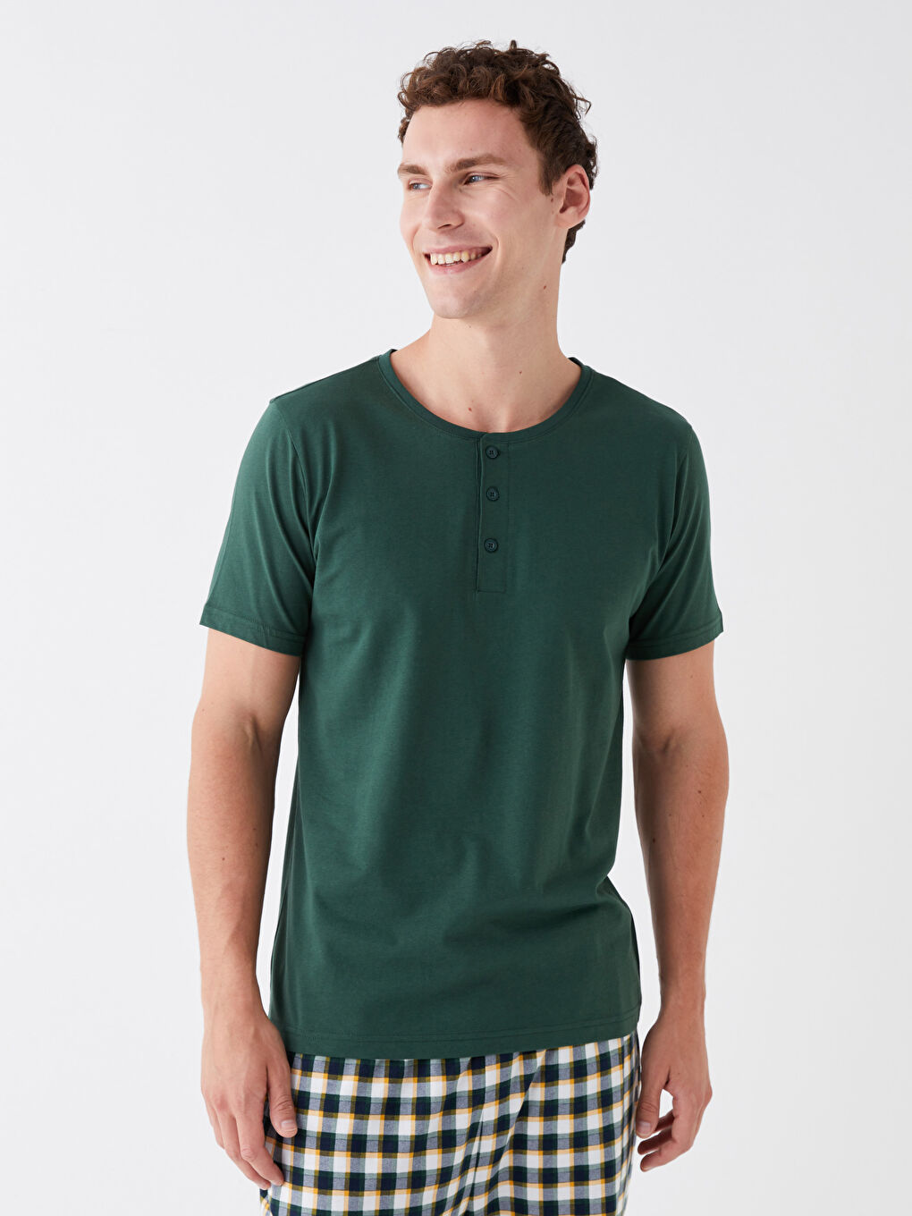 Standard Fit Men's Shorts Pajama Set -S3BF57Z8-LRR