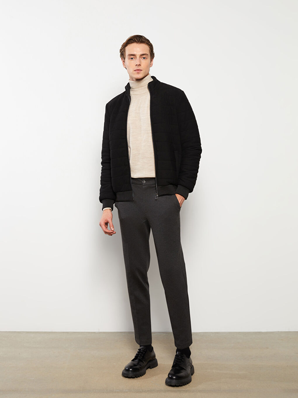 Antrasit Slim Fit Erkek Pantolon-1