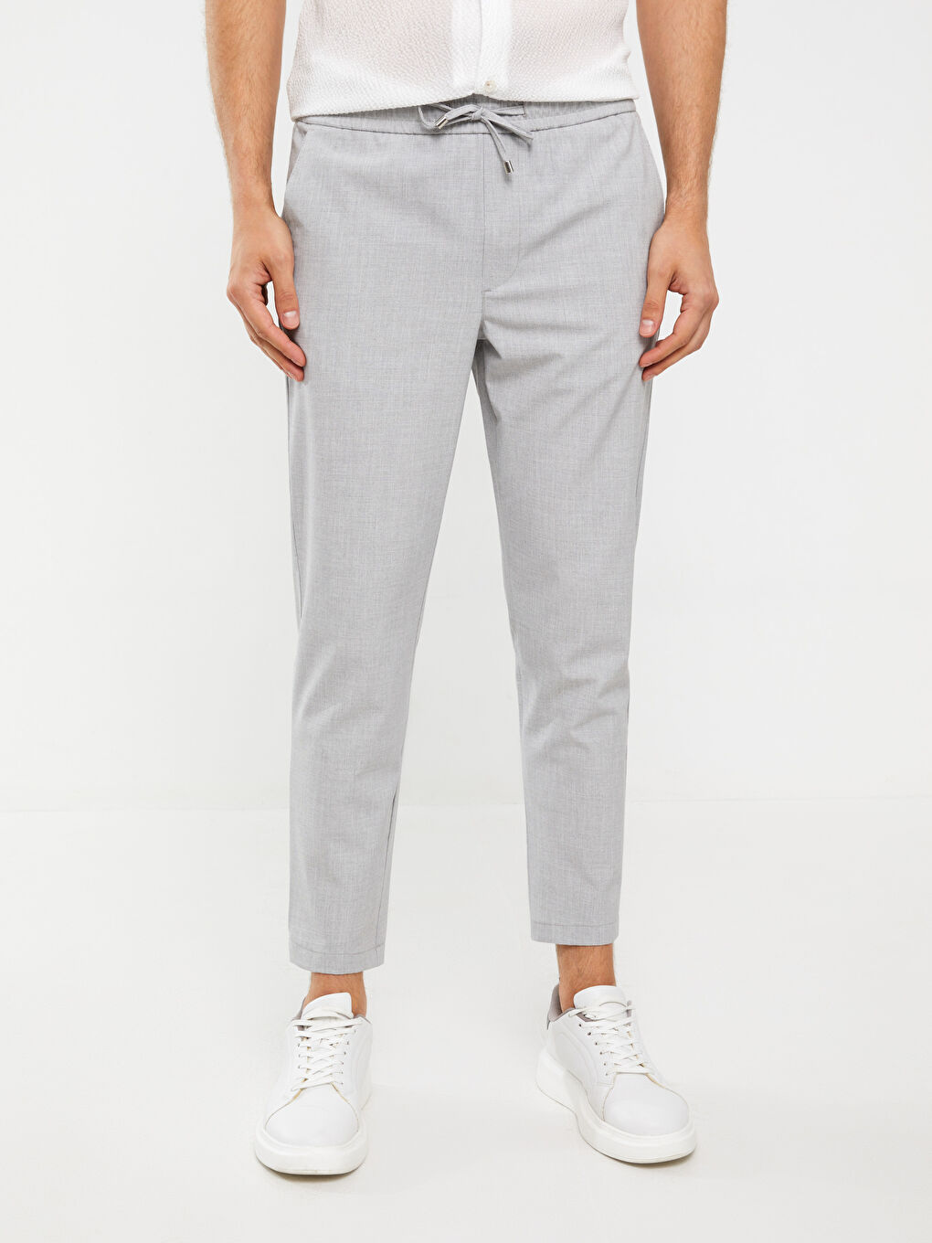 Gri Slim Fit Erkek Pantolon-2