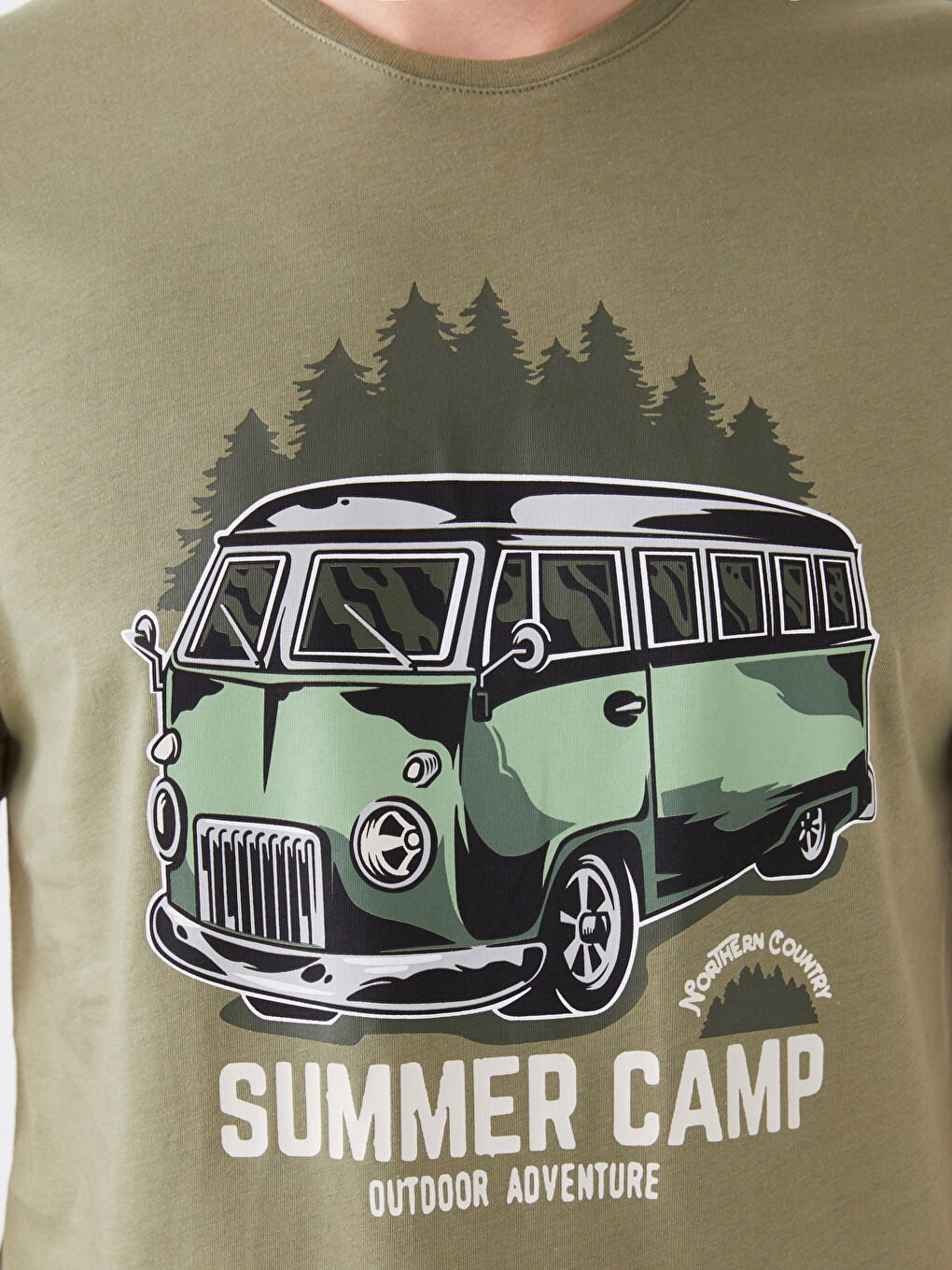 Yeşil Standart Kalıp Erkek Şortlu Pijama Takımı-2