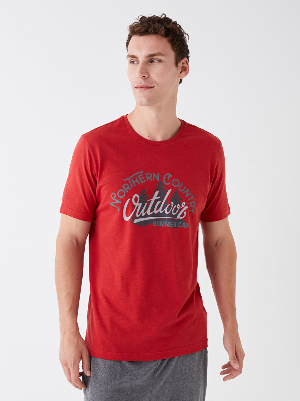 Standart Kalıp Erkek Şortlu Pijama Takımı-1