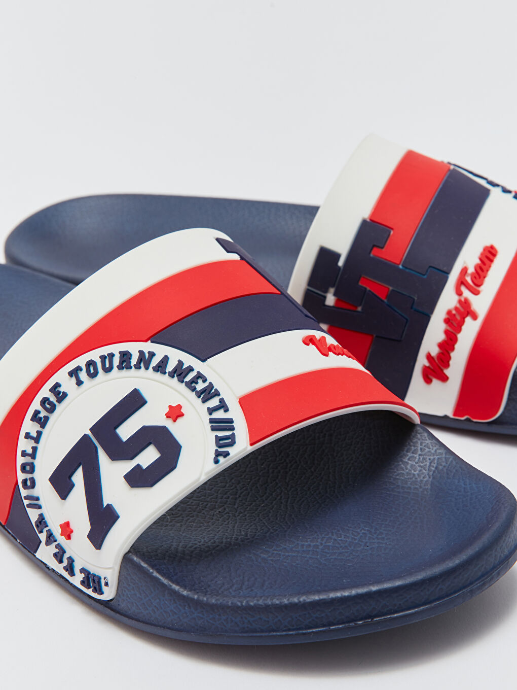 Lacivert Tek Bantlı Erkek Terlik-4