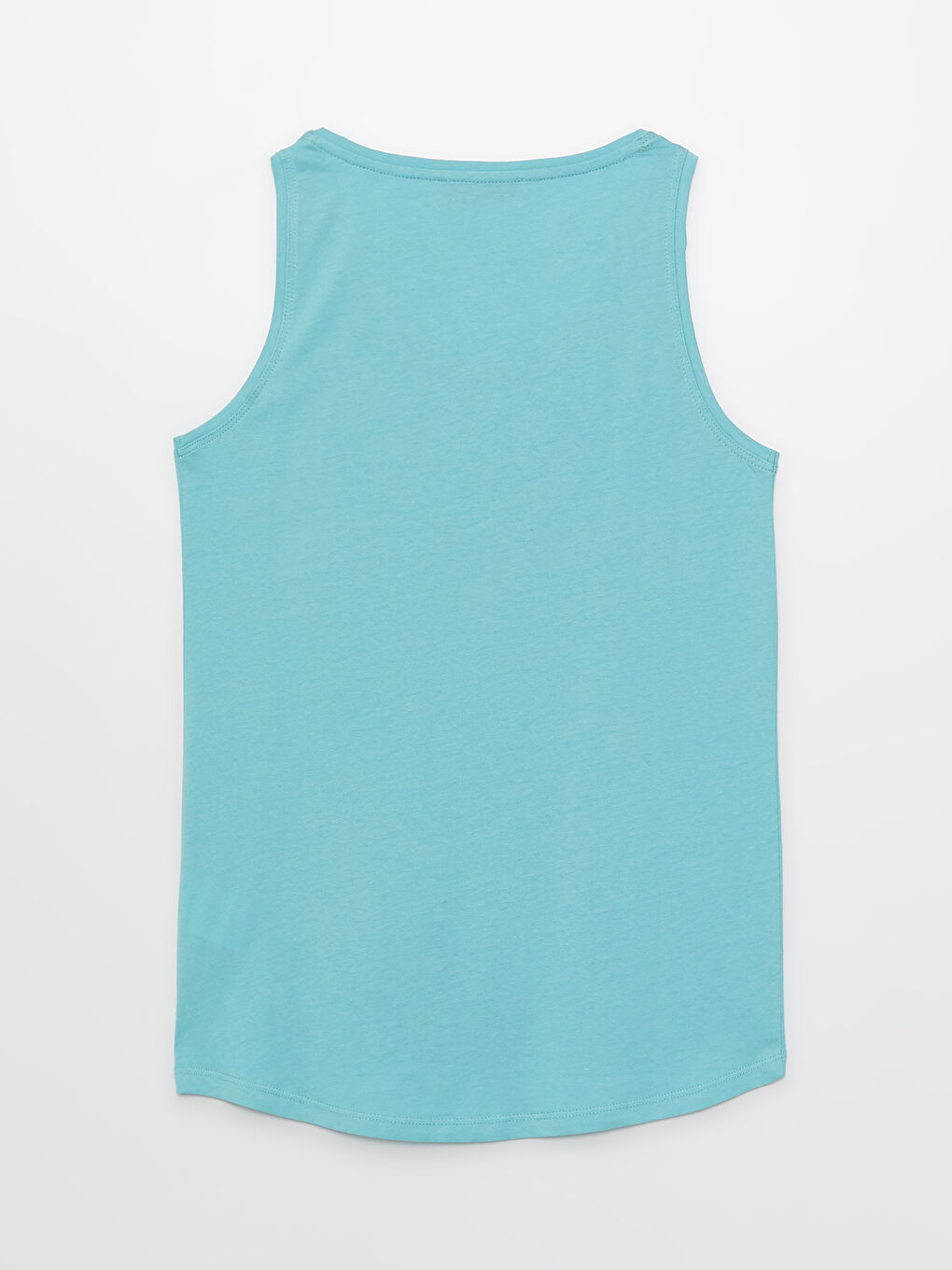 Turkuaz Kadın U Yaka Düz Atlet-7