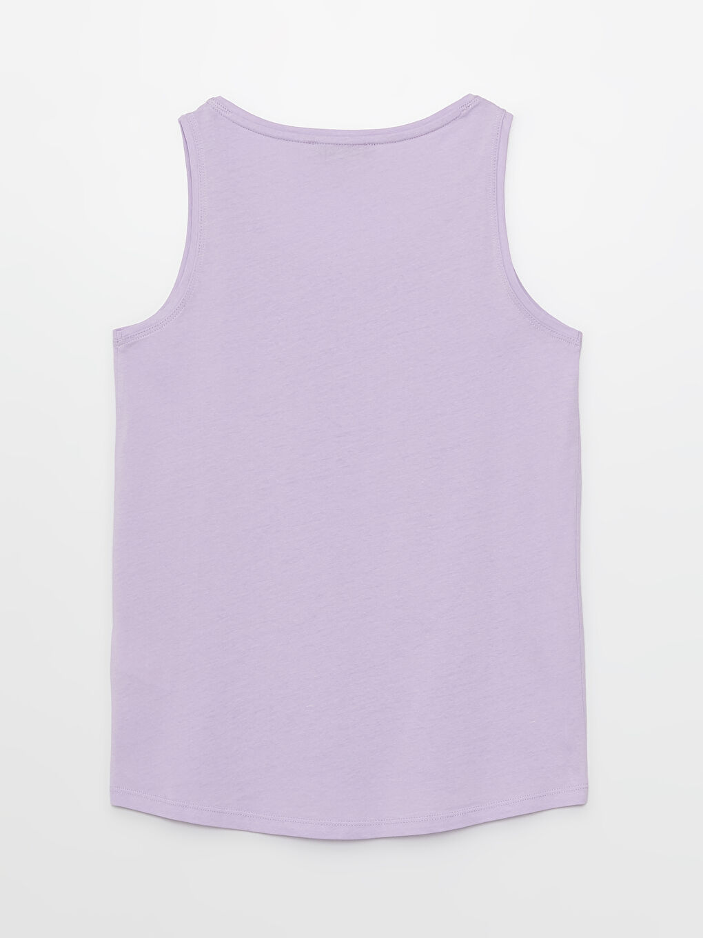 Lila Kadın U Yaka Düz Atlet-7