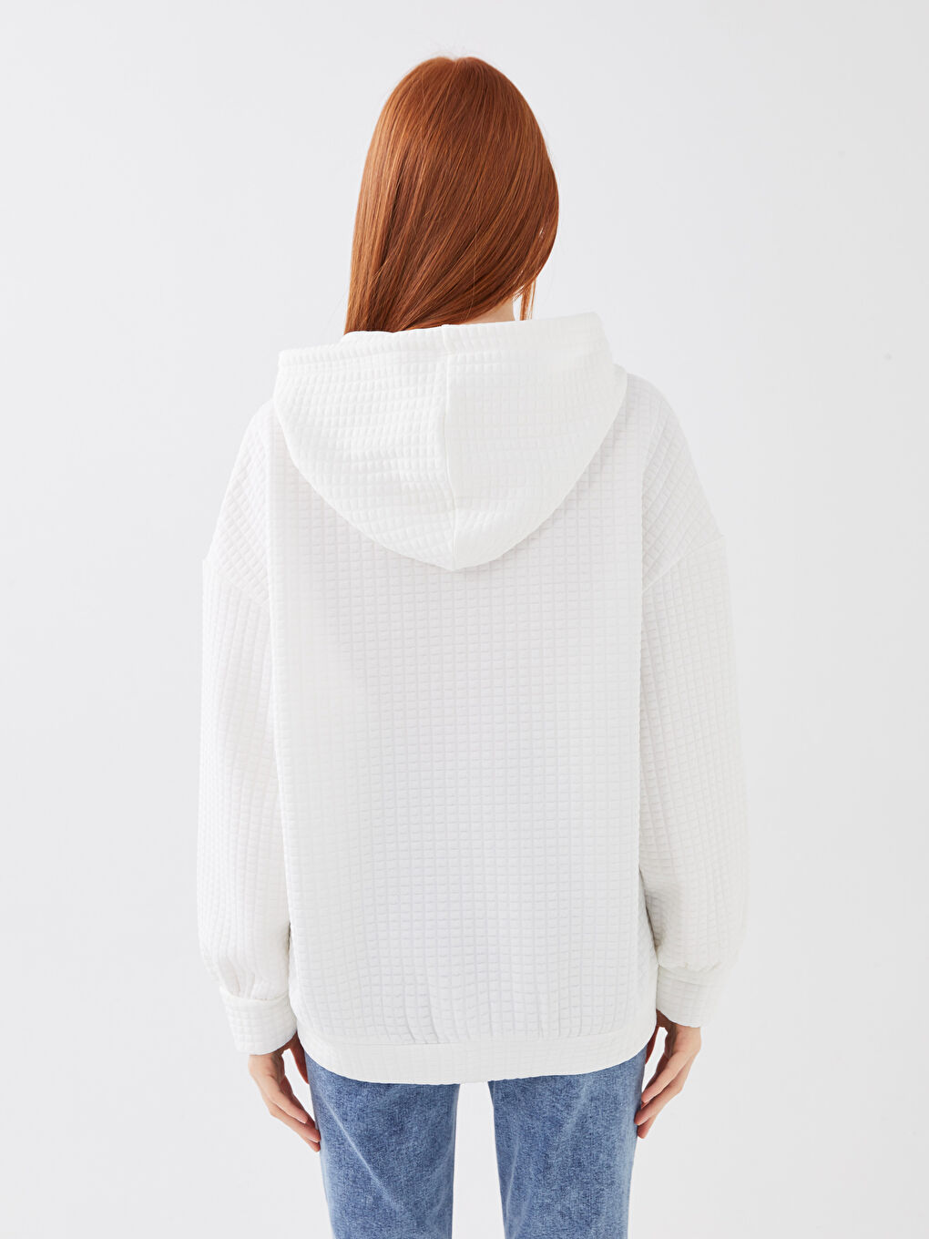 LCW Vision Kapüşonlu Nakışlı Uzun Kollu Kadın Sweatshirt -S3BG27Z8-R9J