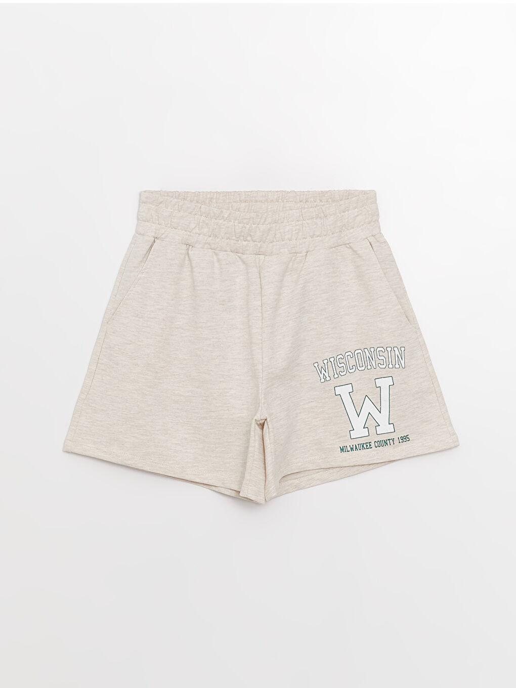 Серпімді белдік принтті әйелдерге арналған шолақ шалбар-6